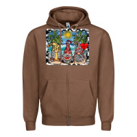 Chestnut summer gnome mousepad Zipper Hoodie - SublimationCraftShop