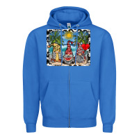 True Royal summer gnome mousepad Zipper Hoodie - SublimationCraftShop