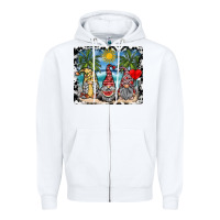 White summer gnome mousepad Zipper Hoodie - SublimationCraftShop