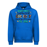 Cobalt sometimes i just have to let god fix it cus if i f Urban Hoodie - MaliasSmallBusiness