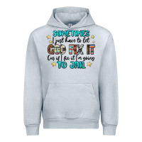 Heather Grey sometimes i just have to let god fix it cus if i f Urban Hoodie - MaliasSmallBusiness