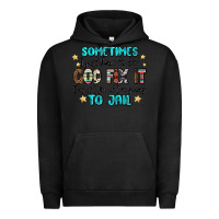 Pigment Black sometimes i just have to let god fix it cus if i f Urban Hoodie - MaliasSmallBusiness