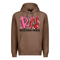 Chestnut rn registered nurse valentines day Premium Hoodie - MaliasSmallBusiness