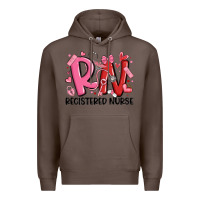 Coffee rn registered nurse valentines day Premium Hoodie - MaliasSmallBusiness
