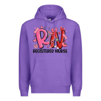 Rn Registered Nurse Valentines Day Premium Hoodie | Teevron