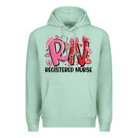 Seafoam rn registered nurse valentines day Premium Hoodie - MaliasSmallBusiness
