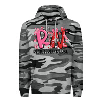 Slate Camo rn registered nurse valentines day Premium Hoodie - MaliasSmallBusiness