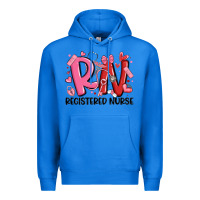 True Royal rn registered nurse valentines day Premium Hoodie - MaliasSmallBusiness