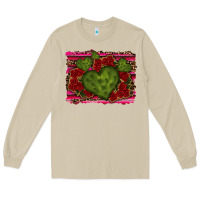 Mushroom Valentine Cactus Heart with Roses Long Sleeve Tee - RanaPortraitStore