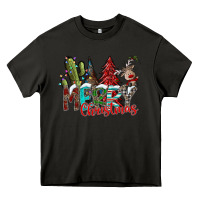 Asphalt Merry Christmas Heavy Core Tee - CowhideDigitalArt