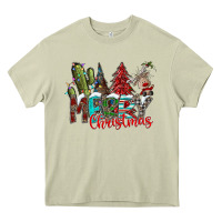 Mossy Merry Christmas Heavy Core Tee - CowhideDigitalArt