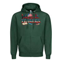 Sports Green American Teacher 4th of July Zipper Hoodie - CowGirlArtShop