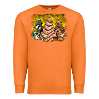 Carrot christmas tree cake and christmas pattern ado Premium Sweatshirt - AdoDesignShop
