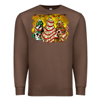 Chestnut christmas tree cake and christmas pattern ado Premium Sweatshirt - AdoDesignShop