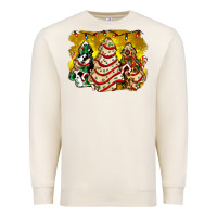Sandshell christmas tree cake and christmas pattern ado Premium Sweatshirt - AdoDesignShop