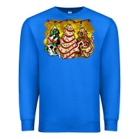 True Royal christmas tree cake and christmas pattern ado Premium Sweatshirt - AdoDesignShop