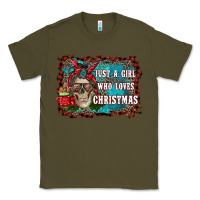 Army Green just a girl who loves christmas Classic Tee - RanaPortraitStore