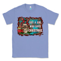 Colony Blue just a girl who loves christmas Classic Tee - RanaPortraitStore
