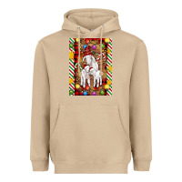 Mushroom Christmas goat family Heavyweight Hoodie - Artiststas
