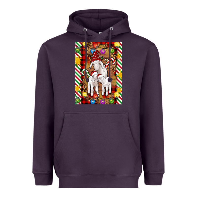 Christmas Goat Family Heavyweight Hoodie by Artiststas | Teevron
