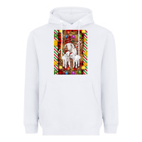 White Christmas goat family Heavyweight Hoodie - Artiststas