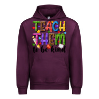 Mauve Wine teach them to be kind Urban Hoodie - NancyCooperArtShop