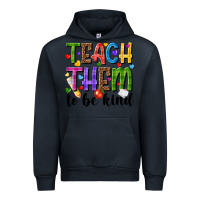 Navy teach them to be kind Urban Hoodie - NancyCooperArtShop