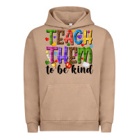 Pigment Burro teach them to be kind Urban Hoodie - NancyCooperArtShop