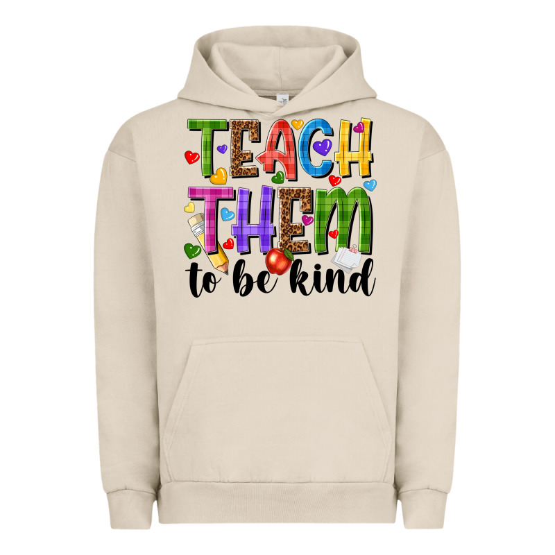 Teach Them To Be Kind Urban Hoodie by NancyCooperArtShop | Teevron