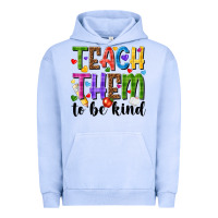 Pigment Grape Ice teach them to be kind Urban Hoodie - NancyCooperArtShop