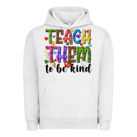 Pigment Lunar Rock teach them to be kind Urban Hoodie - NancyCooperArtShop