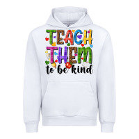 White teach them to be kind Urban Hoodie - NancyCooperArtShop