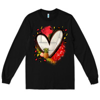 Black fruits and volleyball heart Long Sleeve Tee - Zillion Design Studio