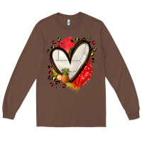 Chestnut fruits and volleyball heart Long Sleeve Tee - Zillion Design Studio