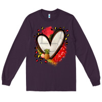 Plum fruits and volleyball heart Long Sleeve Tee - Zillion Design Studio