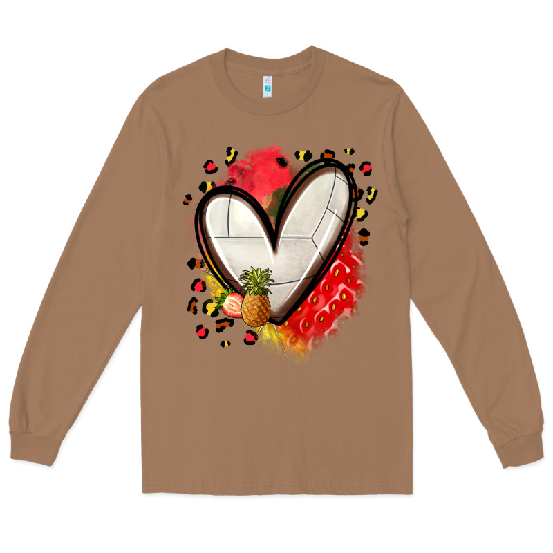 Fruits And Volleyball Heart Long Sleeve Tee by Zillion Design Studio | Teevron
