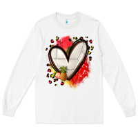 White fruits and volleyball heart Long Sleeve Tee - Zillion Design Studio