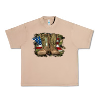 Burro american flag with army boots Urban Heavy Tee - RanaPortraitStore