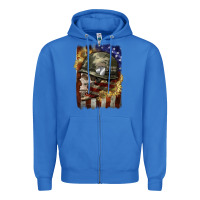True Royal Army skull 4th of july Zipper Hoodie - CowGirlArtShop