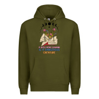 Army Green a well read woman is a dangerous creature Premium Hoodie - MaliasSmallBusiness