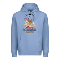 Colony Blue a well read woman is a dangerous creature Premium Hoodie - MaliasSmallBusiness