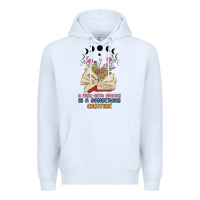 White a well read woman is a dangerous creature Premium Hoodie - MaliasSmallBusiness