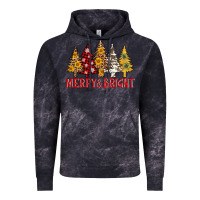 Cloud Black merry and bright leopard christmas trees Vintage Hoodie - AdoDesignShop