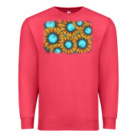 Cardinal sunflower gemstone background Premium Sweatshirt - JahusDesignShop