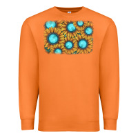 Carrot sunflower gemstone background Premium Sweatshirt - JahusDesignShop