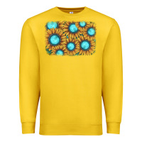 Lemon sunflower gemstone background Premium Sweatshirt - JahusDesignShop