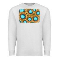 Oatmeal Heather sunflower gemstone background Premium Sweatshirt - JahusDesignShop