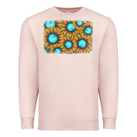 Pale Pink sunflower gemstone background Premium Sweatshirt - JahusDesignShop