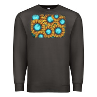 Smoke sunflower gemstone background Premium Sweatshirt - JahusDesignShop