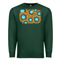 Sports Green sunflower gemstone background Premium Sweatshirt - JahusDesignShop